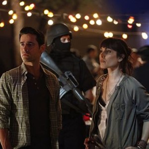 Outlaw, Jesse Bradford (L), Carly Pope (R), 'IN RE: Tony Mejia', Season 1, Ep. #8, 11/13/2010, ©NBC