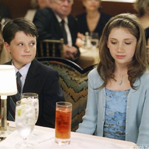 Gabe (Josh Hutcherson) eyes a nervous Rosemary (Charlie Ray) during their first evening out together in LITTLE MANHATTAN. photo 1