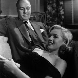 THE ASPHALT JUNGLE, Louis Calhern, Marilyn Monroe, 1950