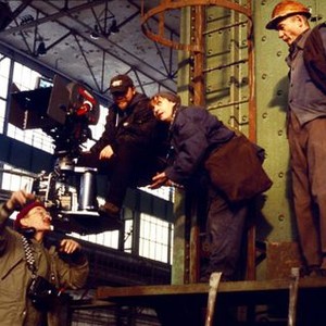 STRIKE, (aka STRAJK-DIE HELDIN VON DANZIG), director Volker Schlondorff (bottom left), Katharina Thalbach (center) on set, 2006. ©Red Envelope Entertainment