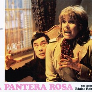 TRAIL OF THE PINK PANTHER, (aka TRAS LA PISTA DE LA PANTERA ROSA), Pink Panther (left), center from left: Burt Kwouk, Joanna Lumley, 1982, © United Artists