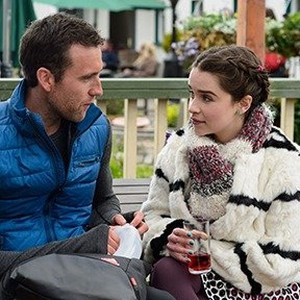(L- R) Matthew Lewis as Patrick and Emilia Clarke as Lou Clark in "Me Before You." photo 18
