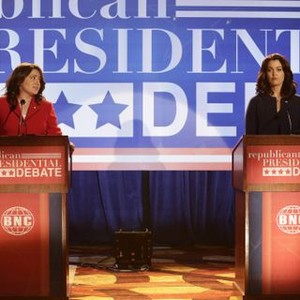 Scandal, Artemis Pebdani (L), Bellamy Young (R), 'Buckle Up', Season 5, Ep. #19, 04/28/2016, ©ABC
