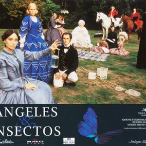 ANGELS AND INSECTS, Kristin Scott Thomas, Patsy Kensit, Mark Rylance (kneeling), Jeremy Kemp (standing), 1995, (c) Samuel Goldwyn