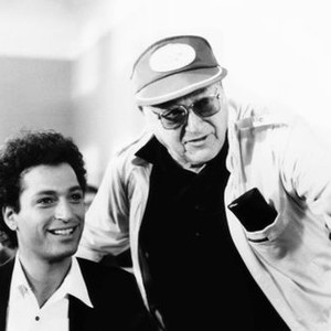 WALK LIKE A MAN, from left: Howie Mandel, director Melvin Frank, on set, 1987. ©MGM