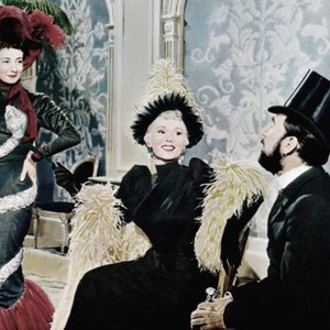 MOULIN ROUGE, from left: Suzanne Flon, Zsa Zsa Gabor, Jose Ferrer, 1952