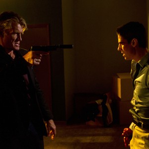 (L-R) Dolph Lundgren as Andy Spector and Sean Faris as David Nash in "Stash House." photo 18