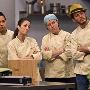 Top Chef, from left: Dale Talde, Nikki Cascone, Lisa Fernandes, Spike Mendelsohn, 'Wedding Wars', Season 4: Chicago, Ep. #9, 05/07/2008, ©BRAVO