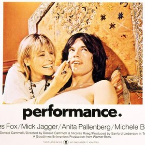 PERFORMANCE, Anita Pallenberg, Mick Jagger, 1970