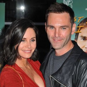 Courteney Cox, Johnny McDaid at arrivals for JUST BEFORE I GO Premiere, Arclight Hollywood, Los Angeles, CA April 20, 2015. Photo By: Dee Cercone/Everett Collection