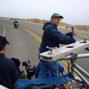 GONZO: THE LIFE AND WORK OF DR. HUNTER S. THOMPSON, director Alex Gibney (standing), on set, 2008.