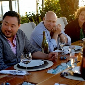 Top Chef, David Chang (L), Tom Colicchio (R), 'Wolfgang Clucks', Season 10: Seattle, Ep. #12, 01/23/2013, ©BRAVO