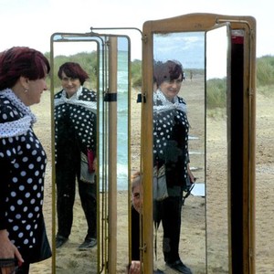 THE BEACHES OF AGNES, (aka LES PLAGES D'AGNES), Agnes Varda (left and in reflection), 2008. ©Cinema Guild