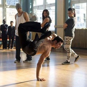 STEP UP: ALL IN, front: Christopher Scott, back, from left: Ryan Guzman, Briana Evigan, Parris Goebel, 2014. ph: James Dittger/©Summit