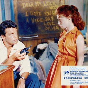 PASSIONATE SUMMER, from left: Bill Travers, Ellen Barrie, 1958