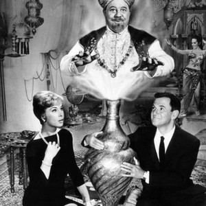 THE BRASS BOTTLE, Barbara Eden, Burl Ives, Tony Randall, 1964