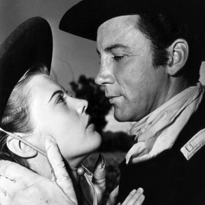STRANGE LADY IN TOWN, from left: Lois Smith, Cameron Mitchell, 1955