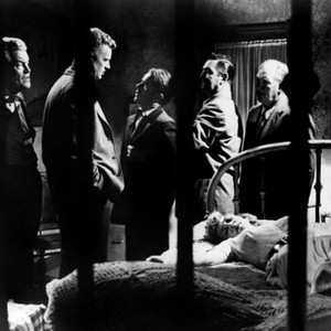 THE KILLING, Jay C. Flippen, Sterling Hayden, Elisha Cook Jr., Marie Windsor, Ted De Corsia, Joe Sawyer, 1956, unconscious