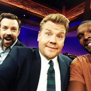 The Late Late Show With James Corden, Jason Sudeikis (L), Chris Bosh (R), 03/23/2015, ©CBS