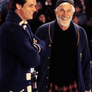 Paul Gross and Leslie Nielsen in MEN WITH BROOMS. photo 13
