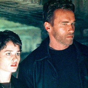 Robin Tunney and Arnold Schwarzenegger in Universal's End Of Days
