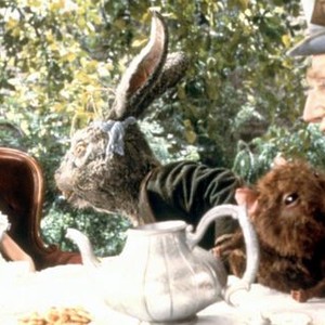 DREAMCHILD, Amelia Shankley, The March Hare, The Dormouse, Mad Hatter, 1985, (c)Universal