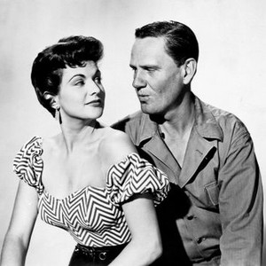 THE BOLD AND THE BRAVE, from left: Nicole Maurey, Wendell Corey, 1956