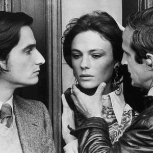 DAY FOR NIGHT, (aka, LA NUIT AMERICAINE), from left: Jean Pierre Leaud, Jacqueline Bisset, Francois Truffaut, 1973