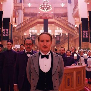THE GRAND BUDAPEST HOTEL, Tom Wilkinson (left of center), Owen Wilson (front), 2014./TM and Copyright ©Fox Searchlight Pictures