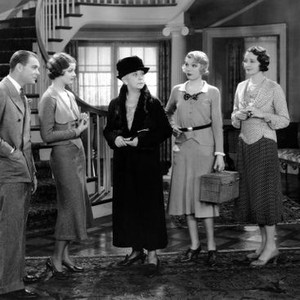 REBOUND, from left, Robert Ames, Myrna Loy, Louise Closser Hale, Ina Claire, Hedda Hopper, 1931