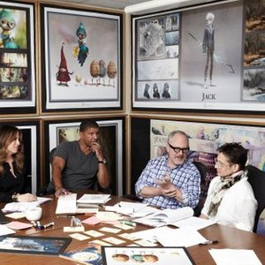 RISE OF THE GUARDIANS, from left: producer Christina Steinberg, director Peter Ramsey, producer and author William Joyce, producer Nancy Bernstein, 2012. ph: Mathieu Young/©Paramount Pictures