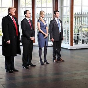 The Apprentice, Donald Trump (L), Ivanka Trump (C), Donald Trump Jr. (R), 'Jingle All The Way Home', Celebrity Apprentice 4, Ep. #11, 04/29/2012, ©NBC