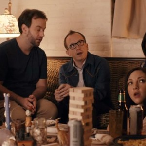 DON'T THINK TWICE, back, from left: Tami Sagher, Mike Birbiglia, Chris Gethard, Kate Micucci, 2016. © The Film Arcade