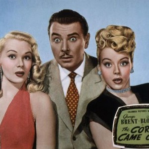 THE CORPSE CAME C.O.D., Adele Jergens, George Brent, Leslie Brooks, 1947