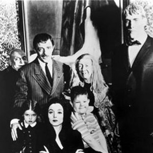 Jackie Coogan, John Astin, Marie Blake and Ted Cassidy (top row, from left); Lisa Loring, Carolyn Jones and Ken Weatherwax (bottom row, from left)
