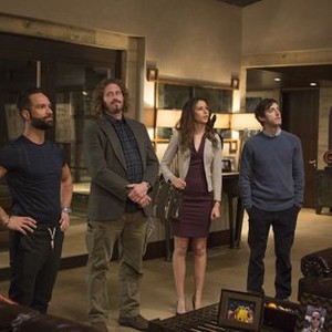 Silicon Valley, from left: Chris Diamantopoulos, TJ Miller, Amanda Crew, Thomas Middleditch, 'The Lady', Season 2, Ep. #4, 05/03/2015, ©HBO