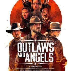 OUTLAWS AND ANGELS, US poster, clockwise from top: Teri Polo, Luce Rains, Francesca Eastwood, Chad Michael Murray, Luke Wilson, Madisen Beaty, 2016. © Orion Pictures
