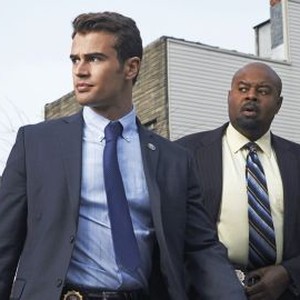 Theo James (left) and Chi McBride
