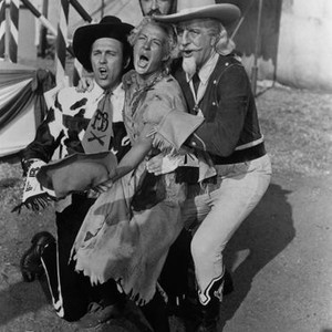 ANNIE GET YOUR GUN, Howard Keel, Betty Hutton, Louis Calhern, Keenan Wynn (rear), 1950