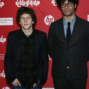 Jesse Eisenberg, Richard Ayoade at arrivals for THE DOUBLE Premiere at Sundance Film Festival 2014, The MARC, Park City, UT January 17, 2014. Photo By: James Atoa/Everett Collection