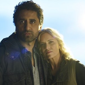 Cliff Curtis and Kim Dickens