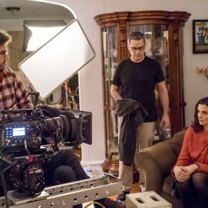COMPLETE UNKNOWN, director Joshua Marston, cinematographer Christos Voudouris, Rachel Weisz, on set, 2016. ph: Jason Robinette/© IFC Films
