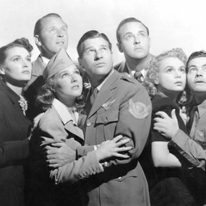 FLYING BLIND, Kay Sutton, Dick Purcell, Jean Parker, Richard Arlen, Grady Sutton, Marie Wilson, Eddie Quillan, 1941