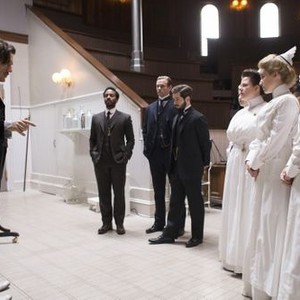 The Knick, André Holland (L), Eric Johnson (C), Michael Angarano (R), 'Williams and Walker', Season 2, Ep. #7, 11/27/2015, ©HBOMR