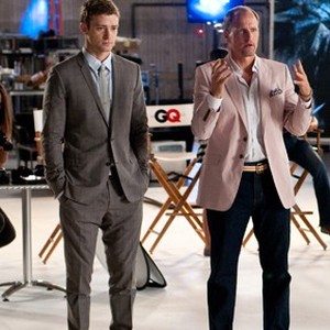 (L-R) Justin Timberlake as Dylan and Woody Harrelson as Tommy in "Friends with Benefits."