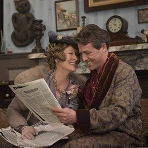 (L-R) Meryl Streep as Florence Foster Jenkins and Hugh Grant as St Clair Bayfield in "Florence Foster Jenkins."