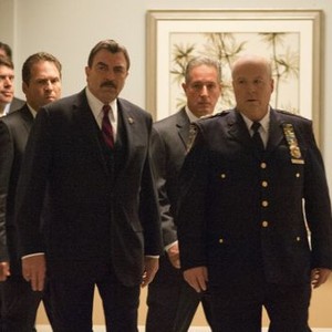 Blue Bloods, Tom Selleck (L), Victor Slezak (C), John Rue (R), 'Scorched Earth', Season 3, Ep. #4, 10/19/2012, ©CBS