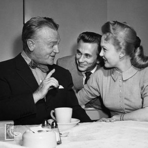 SHORT CUT TO HELL, director James Cagney, Robert Ivers, Georgann Johnson, on-set, 1957