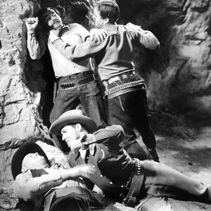 TRIGGER PALS, from left: Stanley Blystone, Lee Powell, Earl Douglas, Art Jarrett, 1939