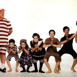 SEVEN LITTLE FOYS, Bob Hope, Billy Gray, depicting the Foy Family vaudeville act, 1955